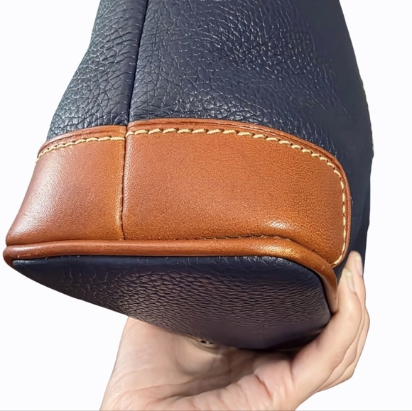 Dooney & Bourke Navy Pebble Leather Crossbody Bag - Picture 12 of 15